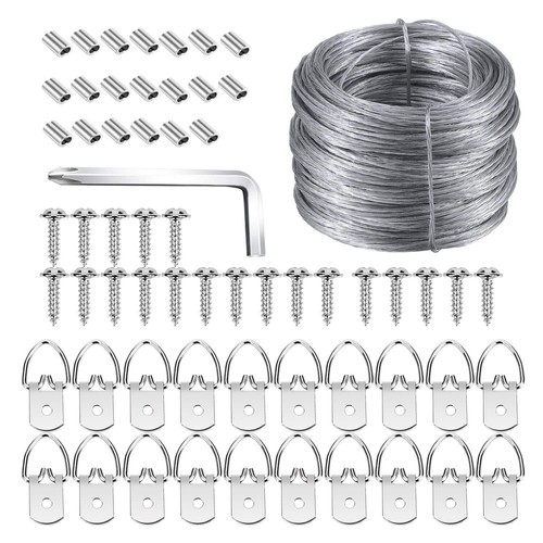 100ft picture hanging wire kit - 100ft,