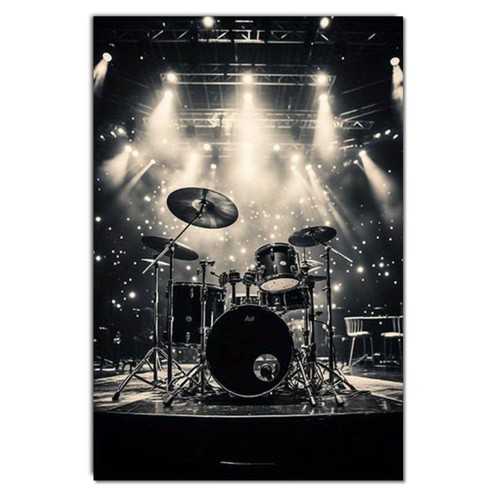 Drum kit wall art - drum, and