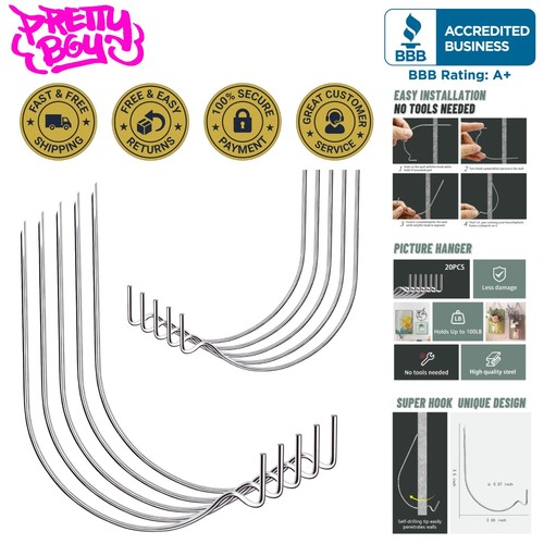 Super hook picture hangers - 20,