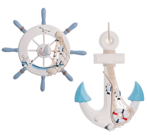 Pack beach decor wooden - 13,