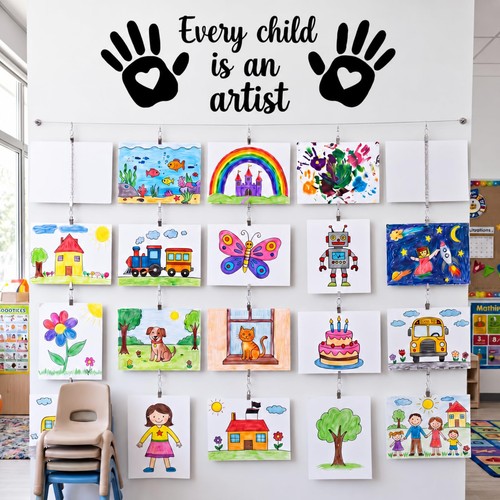 Artwork display for kids - artwork, ft