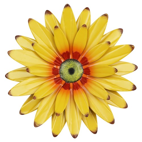 Sunflower decor metal - decor, 11"