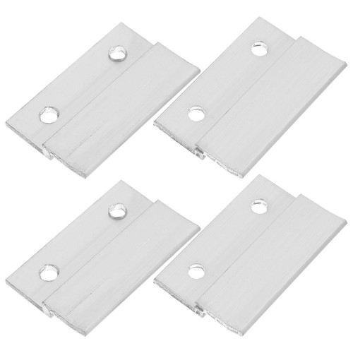 Silver aluminum french cleat - silver,
