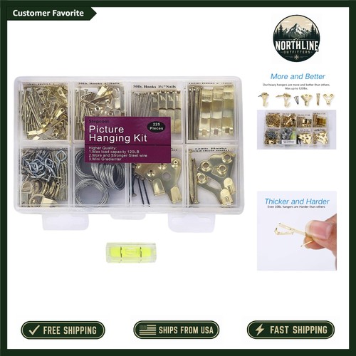 Organized picture hanging kit - organized,