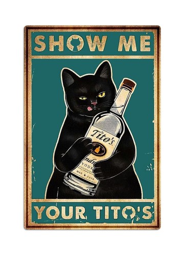 Retro black cat - retro, room